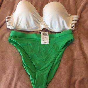 Dippin Daisy swimsuit high waisted bottoms  small